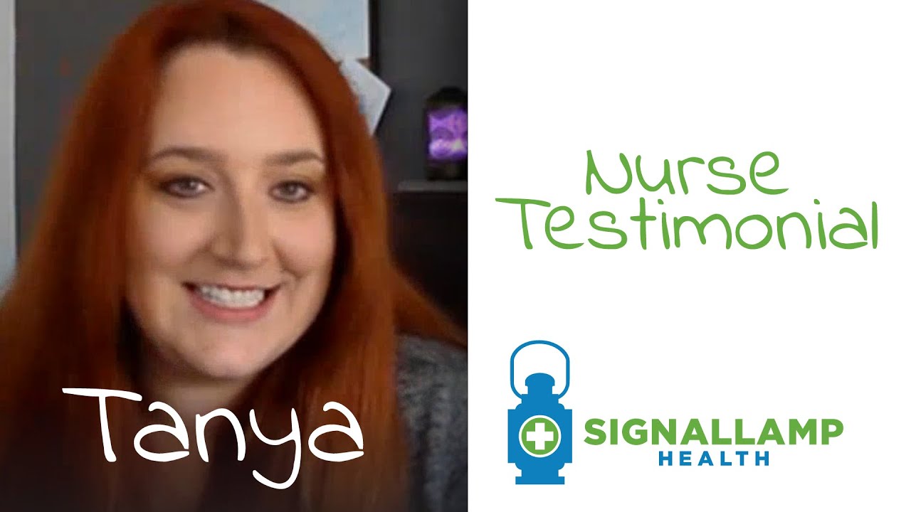 Nurse Testimonial Video Thumbnail featuring Tanya